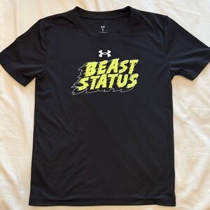 Under Armour Black and Yellow Beast Status Tee